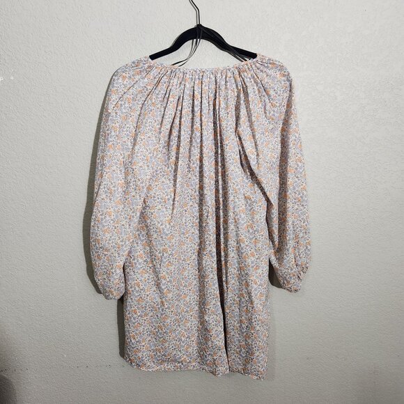 H&M Dress Womens Floral Print Long Sleeve Tunic A Line Dress XS Boho - Picture 3 of 11